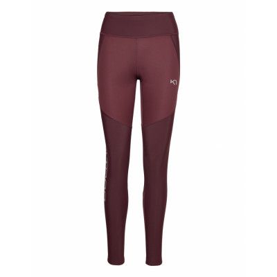 Tirill Tights Sport Running-training Tights Burgundy Kari Traa