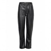 Tjw Julie Pleather Pant Bottoms Trousers Leather Leggings-Byxor Black Tommy Jeans
