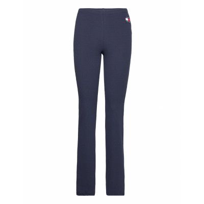 Tjw Rib Badge Flare Legging Utsvängda Byxor Marinblå Tommy Jeans