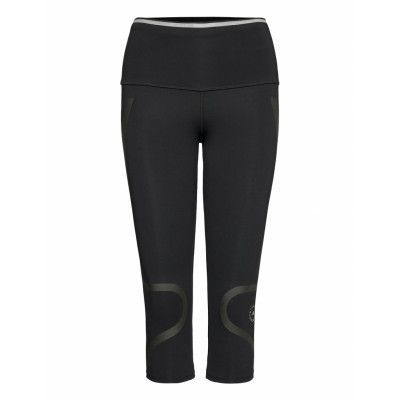 Tp 3/4ti P.Blue Running/training Tights Svart Adidas By Stella McCartney
