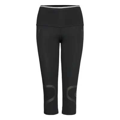 Tp 3/4ti P.Blue Running/training Tights Svart Adidas By Stella McCartney
