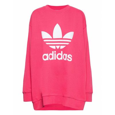 Trf Crew Sweat Sweat-shirt Tröja Rosa Adidas Originals