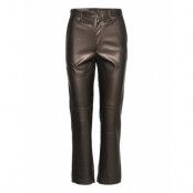 Trouser Kat Pu Trousers Leather Leggings/Byxor Brun Lindex