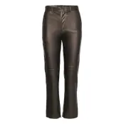 Trouser Kat Pu Trousers Leather Leggings/Byxor Brun Lindex