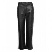 Trouser Kat Pu Bottoms Trousers Leather Leggings-Byxor Svart Lindex
