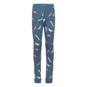 Trousers Jersey Aop Preschool Leggings Blå Polarn O. Pyret