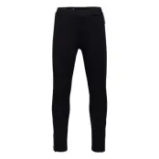 Trousers Jersey Solid School Byxor Svart Polarn O. Pyret