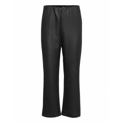Trousers Linnea Coated Cropped Leather Leggings/Byxor Svart Lindex