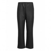Trousers Linnea Coated Cropped Trousers Leather Leggings/Byxor Svart Lindex