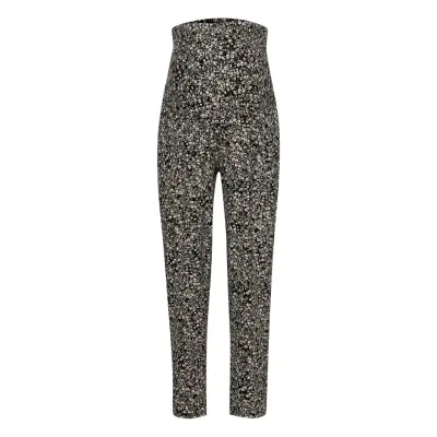 Trousers Mom Jasmine Aop Leggings Svart Lindex