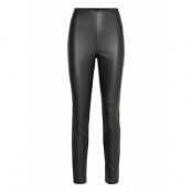 Trousers Ronna Pu Leather Leggings/Byxor Svart Lindex