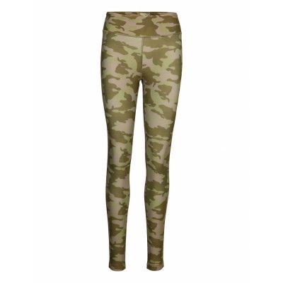 Ts Lux Bold Tight - Camo Running/training Tights Multi/mönstrad Reebok Performance