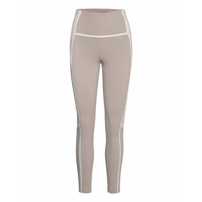 Ts Lux Hr Tight- Cb Sport Running-training Tights Beige Reebok Performance