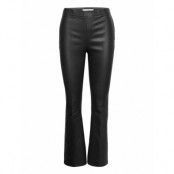 Tyson Crop Flare Leather Pants Trousers Leather Leggings/Byxor Marinblå Dante6