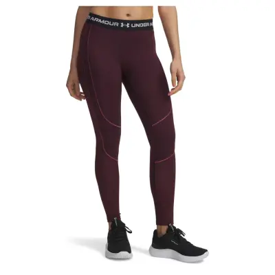 Under Armour Ua Coldgear Novelty Legging - Burgundy - XL