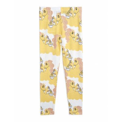 Unicorn Noodles Aop Leggings Leggings Gul Mini Rodini
