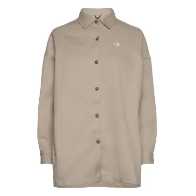 Utility Woven Shirt Sport Shirts Long-sleeved Beige Converse