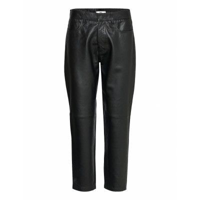 Valdi Pant Trousers Leather Leggings/Byxor Svart IBEN