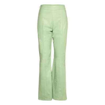 Valora Pants Leather Leggings/Byxor Grön Hosbjerg