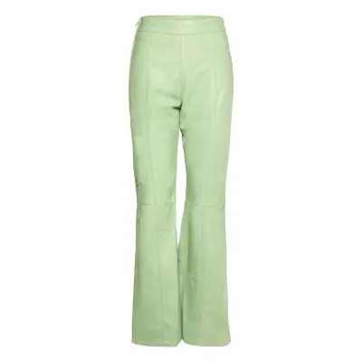 Valora Pants Leather Leggings/Byxor Grön Hosbjerg