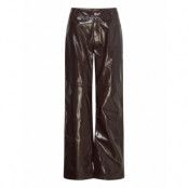 Vardars Pant Bottoms Trousers Leather Leggings-Byxor Brown Résumé