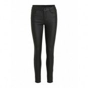 Vicommit Coated Rwsk New Pant-Noos Bottoms Trousers Leather Leggings-Byxor Svart Vila