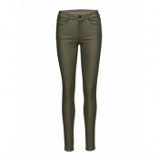 Vicommit Coated Rwsk New Pant-Noos Trousers Leather Leggings/Byxor Svart Vila