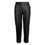 Vidagmar Rwre Cropped Coated Pants Trousers Leather Leggings/Byxor Svart Vila