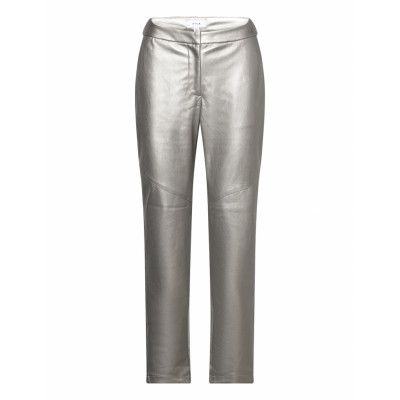 Vila Vipen Rw Coated Pu Pant Silver