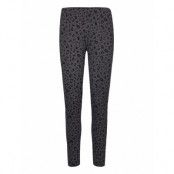 Vleggings, Long Aop Bottoms Leggings Grå Zizzi