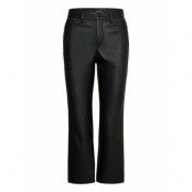 Vmstella Hr Kick Flare Pl Coated Pant Leather Leggings/Byxor Svart Vero Moda