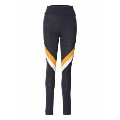 Voss Colblock Leggings Base Layer Bottoms Blå We Norwegians