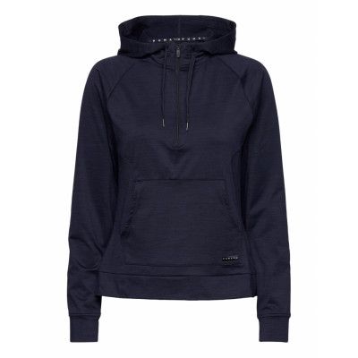 W Hooded Cloudspun 1/4 Zip Sport Sweat-shirts & Hoodies Hoodies Navy PUMA Golf