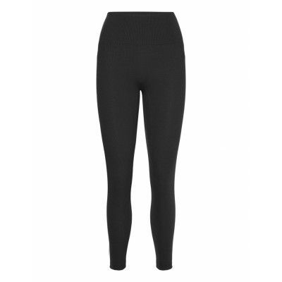 W Lng Rib Leg Sport Leggings Black Adidas Sportswear