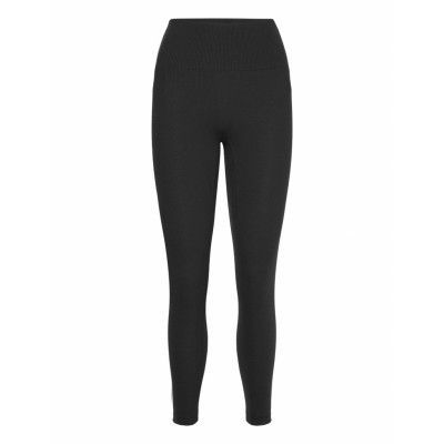 W Lng Rib Leg Sport Leggings Svart Adidas Sportswear