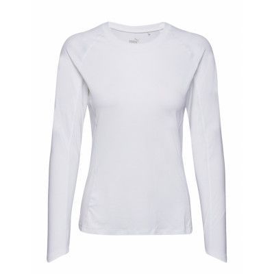 W Youv Ls Crew Sport T-shirts & Tops Long-sleeved White PUMA Golf