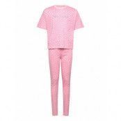 Warped Juicy Ss Tee And Legging Lounge Set Pyjamas Set Pink Juicy Couture