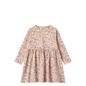Wheat Jersey Dress L/S Sessa - Pink - 140