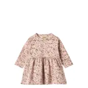 Wheat Jersey Dress L/S Sessa - Pink - 92