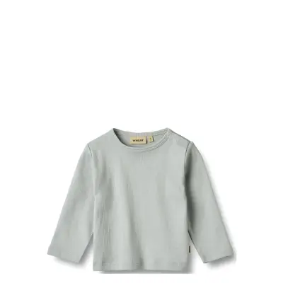 Wheat T-Shirt L/S Milo - Blue - 74