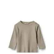Wheat T-Shirt L/S Milo - Grey - 80
