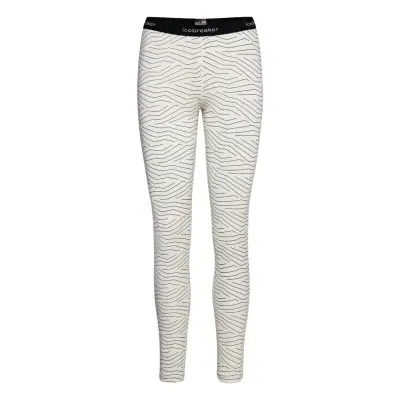 Wmns 200 Oasis Leggings Napasoq Lines Base Layer Bottoms Creme Icebreaker