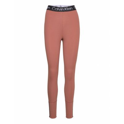 Wo - Legging Sport Running-training Tights Coral Calvin Klein Performance