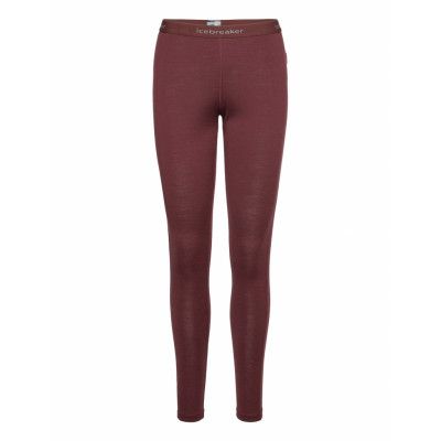 W 200 Oasis Leggings *Villkorat Erbjudande Base Layer Bottoms Vinröd Icebreaker