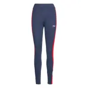 Women Alya Blocked Tights Running/training Tights Blå FILA