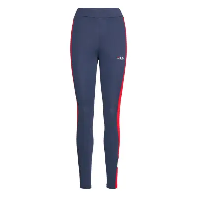 Women Alya Blocked Tights Running/training Tights Blå FILA