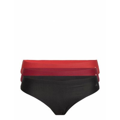 Women's Invisible Thong 3-Pack Sport Panties Thong Red Danish Endurance