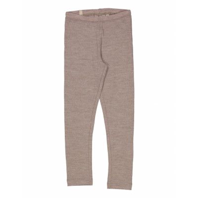Wool Leggings Outerwear Leggings Base Layer Bottoms Grå Wheat