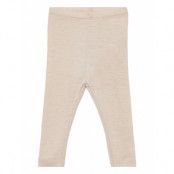 Wool Leggings *Villkorat Erbjudande Byxor Creme Wheat