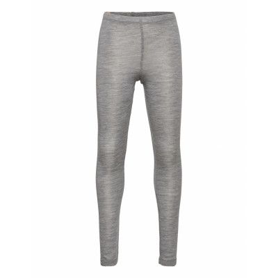 Wool Leggings Leggings Grå Wheat